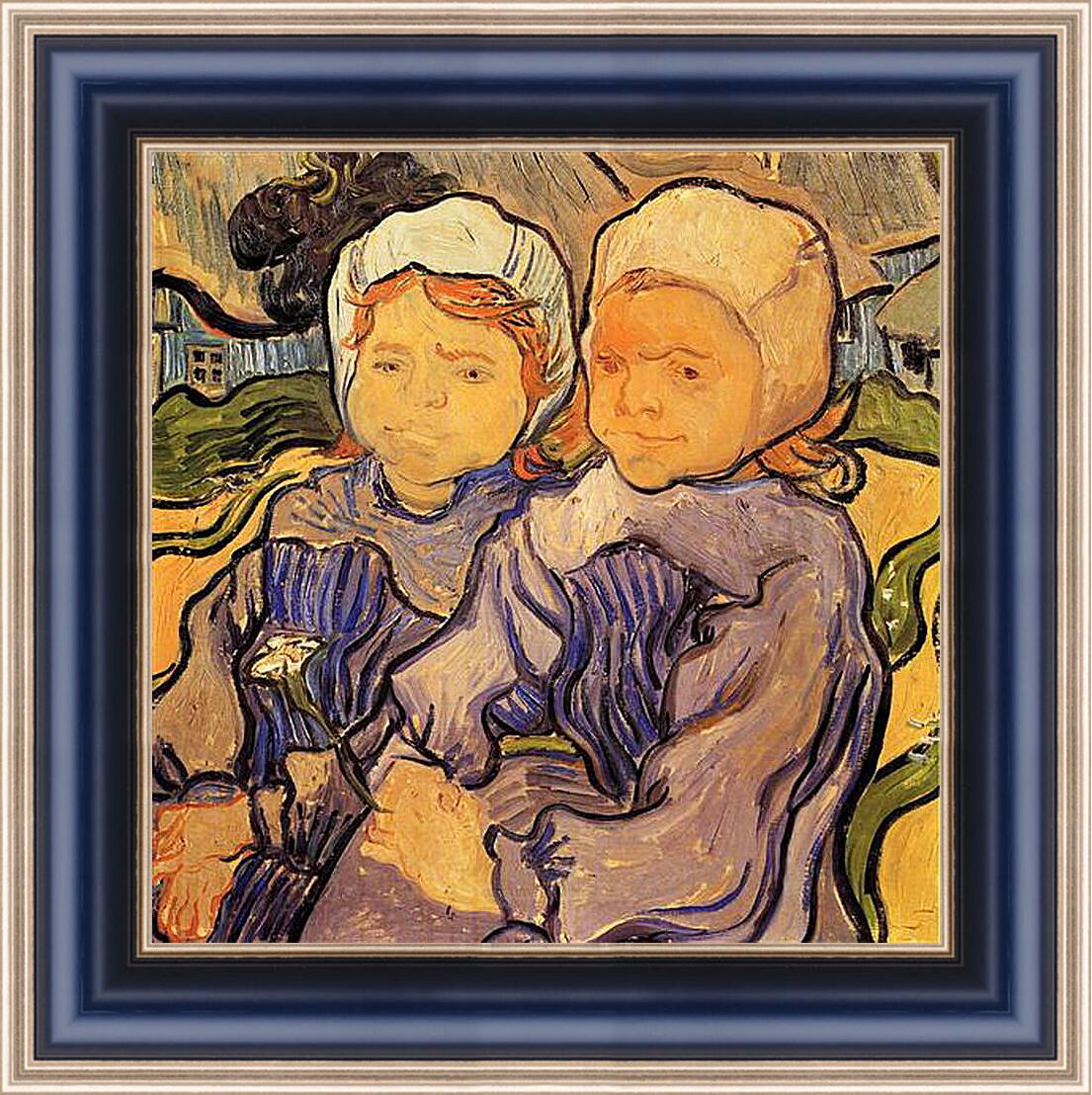 Картина в раме - Two Children 2. Винсент Ван Гог
