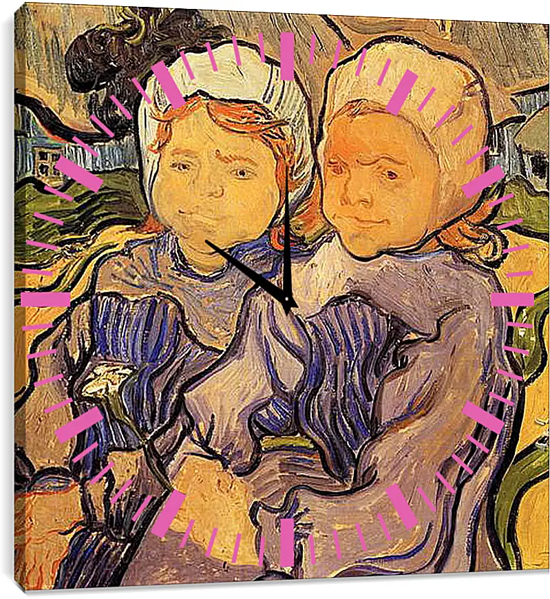 Часы картина - Two Children 2. Винсент Ван Гог