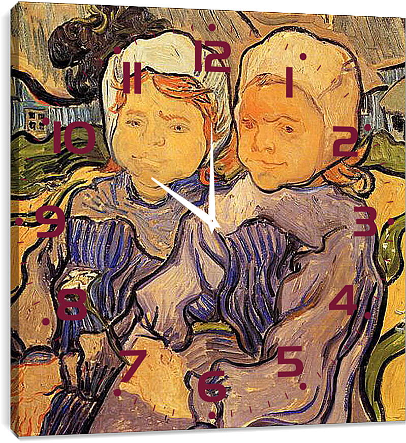 Часы картина - Two Children 2. Винсент Ван Гог