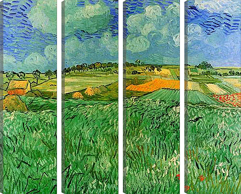Модульная картина - Plain Near Auvers. Винсент Ван Гог