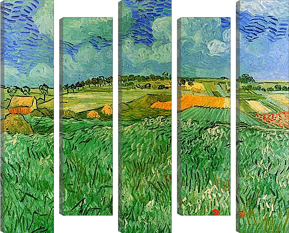 Модульная картина - Plain Near Auvers. Винсент Ван Гог