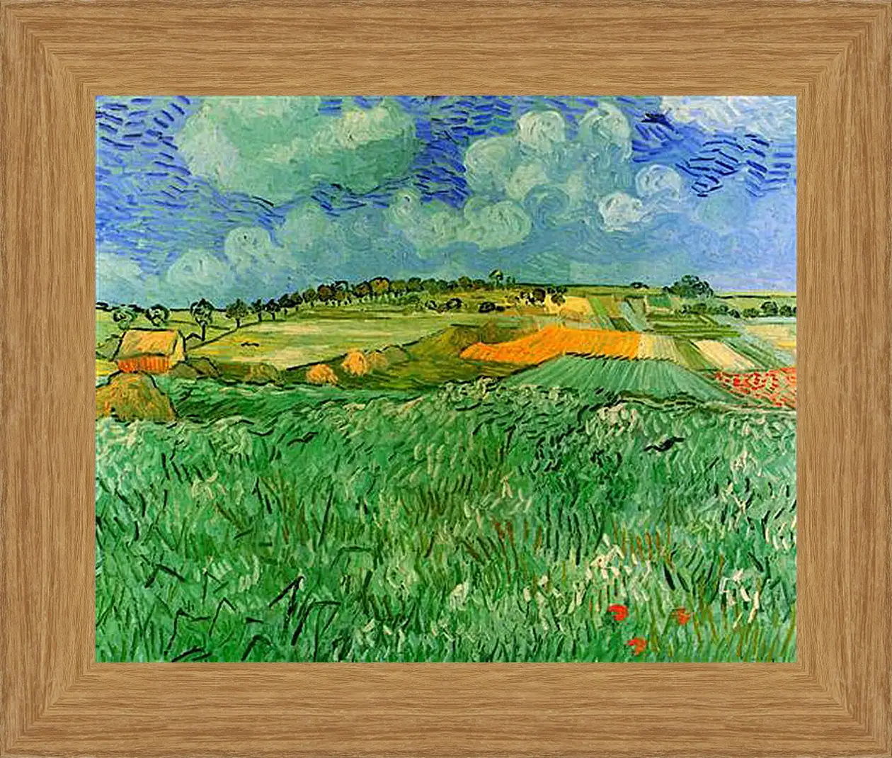Картина в раме - Plain Near Auvers. Винсент Ван Гог