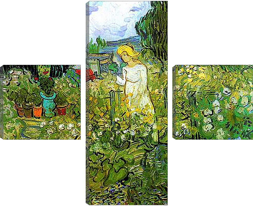 Модульная картина - Marguerite Gachet in the Garden. Винсент Ван Гог