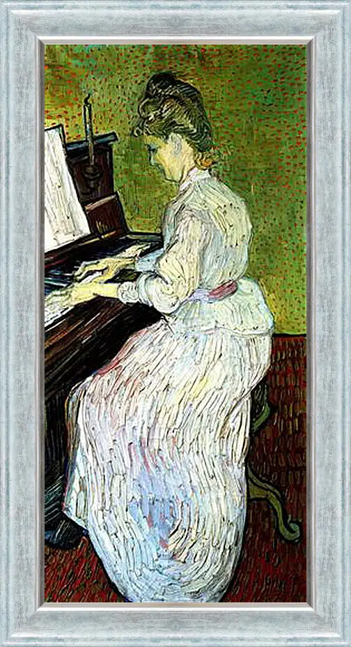 Картина в раме - Marguerite Gachet at the Piano. Винсент Ван Гог