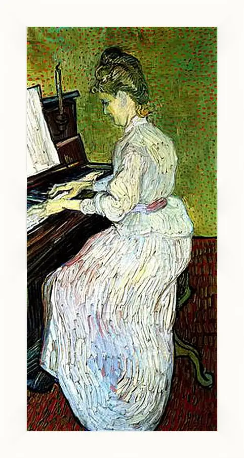 Картина в раме - Marguerite Gachet at the Piano. Винсент Ван Гог