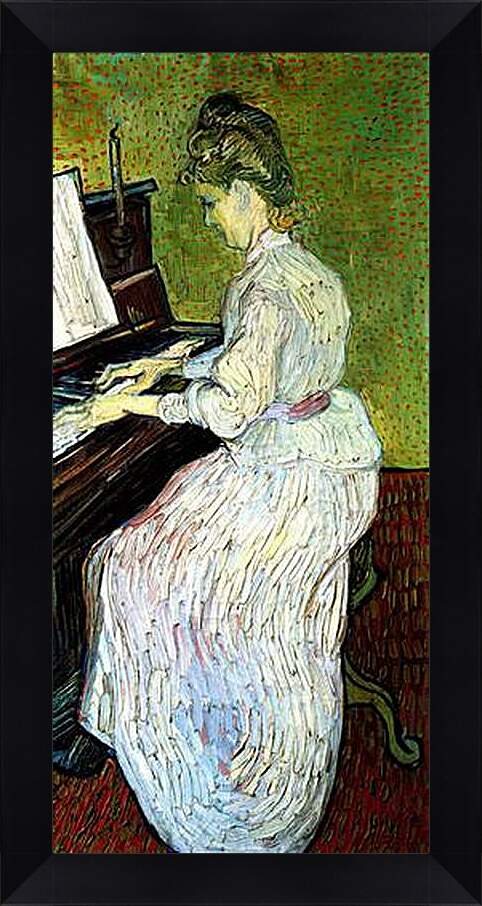 Картина в раме - Marguerite Gachet at the Piano. Винсент Ван Гог