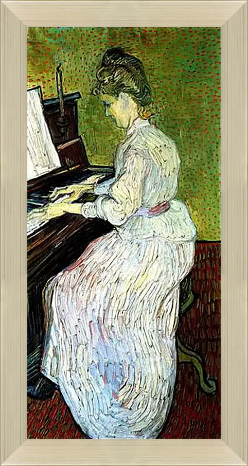 Картина в раме - Marguerite Gachet at the Piano. Винсент Ван Гог