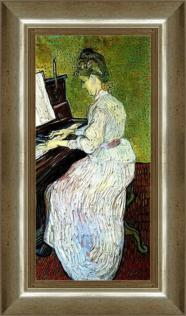 Картина в раме - Marguerite Gachet at the Piano. Винсент Ван Гог