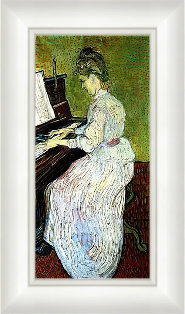 Картина в раме - Marguerite Gachet at the Piano. Винсент Ван Гог