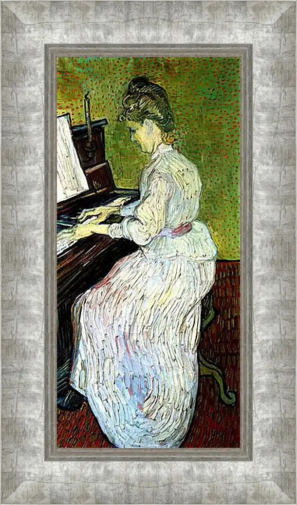 Картина в раме - Marguerite Gachet at the Piano. Винсент Ван Гог