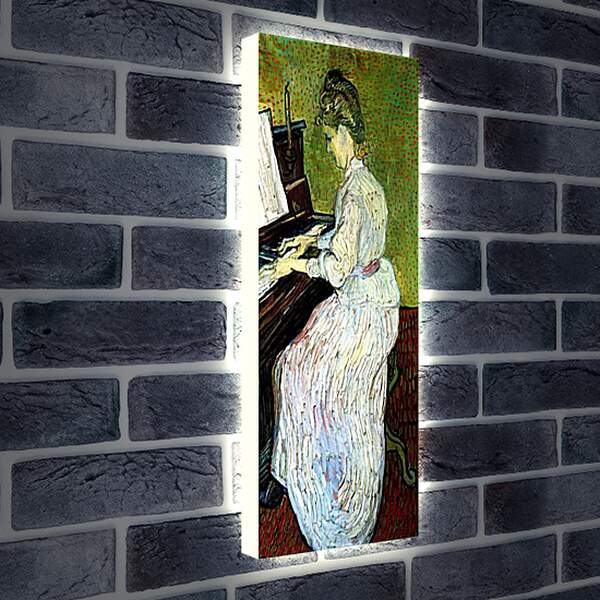 Лайтбокс световая панель - Marguerite Gachet at the Piano. Винсент Ван Гог