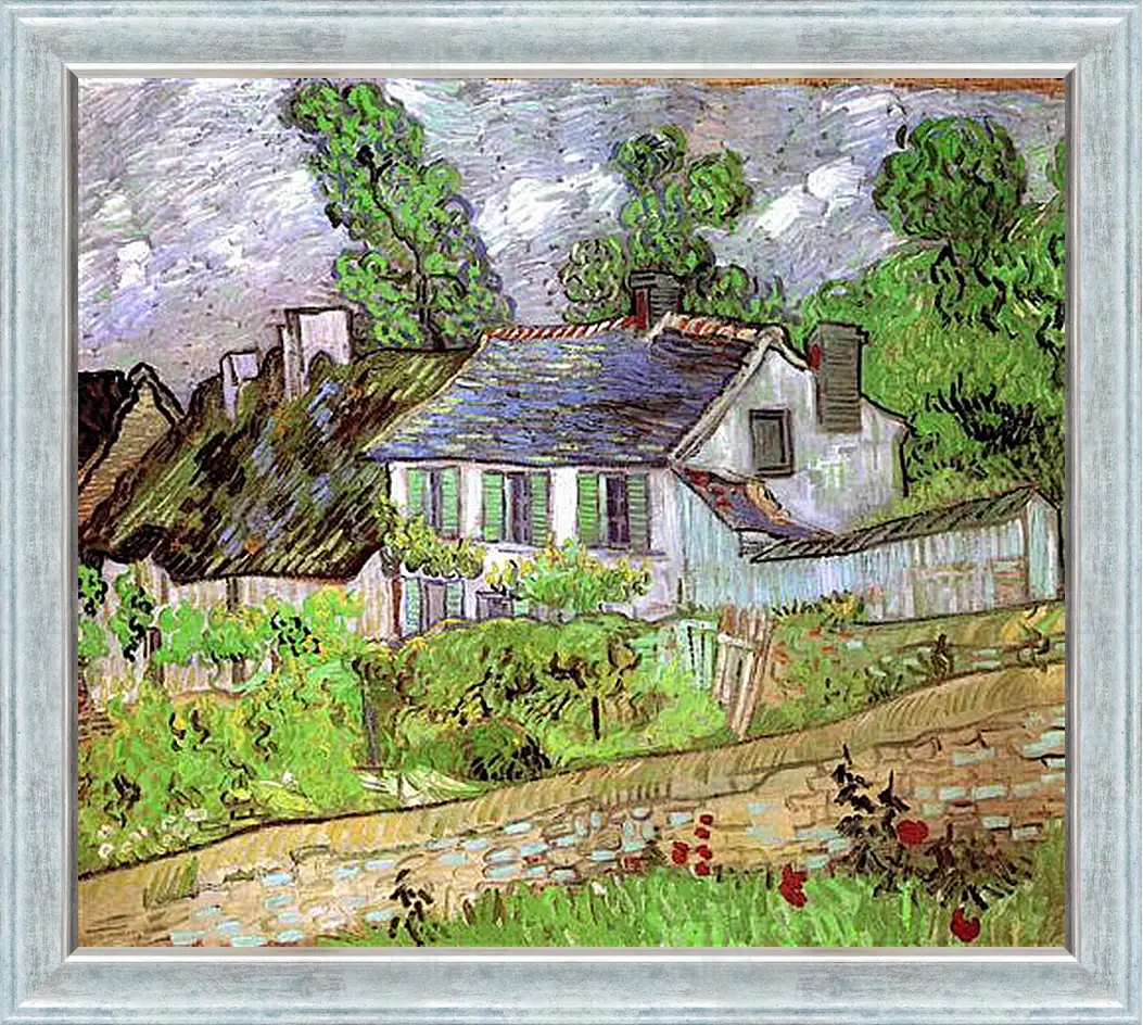 Картина в раме - Houses in Auvers 2. Винсент Ван Гог