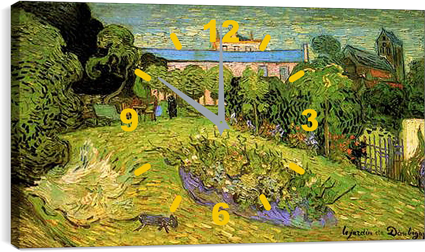 Часы картина - Daubigny s Garden 2. Винсент Ван Гог