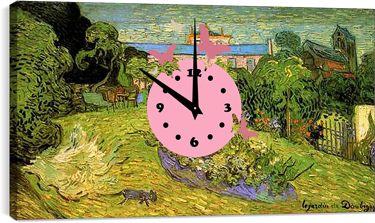 Часы картина - Daubigny s Garden 2. Винсент Ван Гог