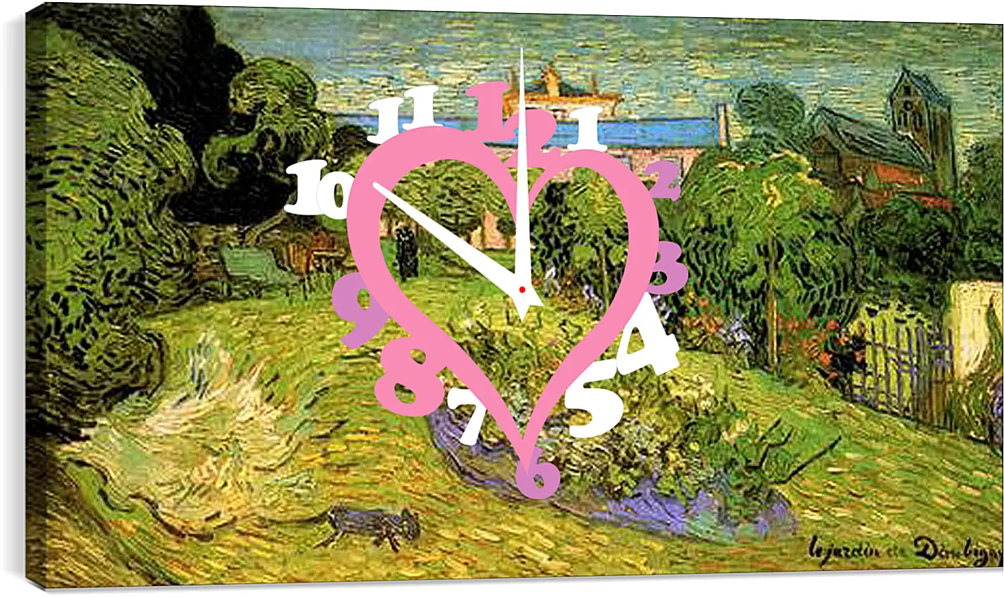 Часы картина - Daubigny s Garden 2. Винсент Ван Гог