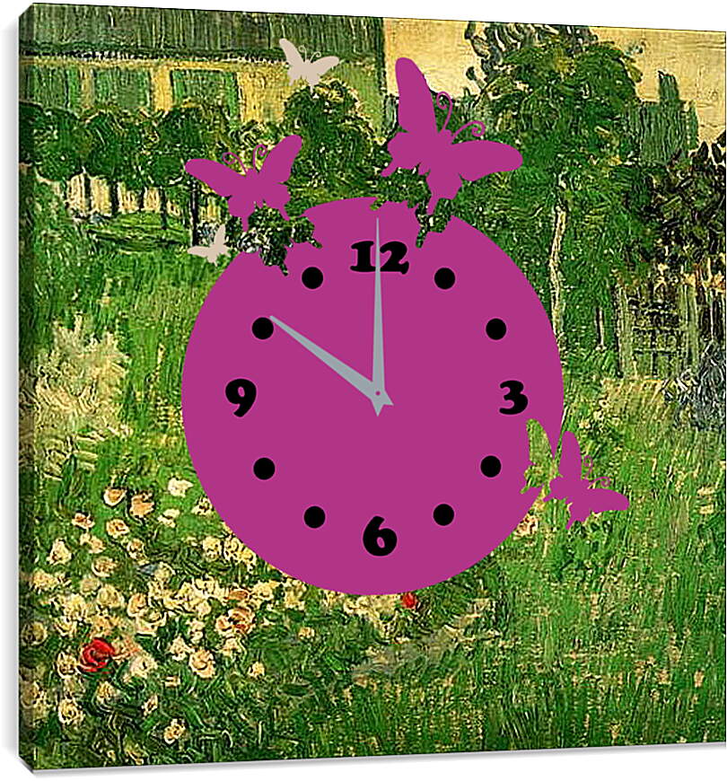 Часы картина - Daubigny s Garden. Винсент Ван Гог