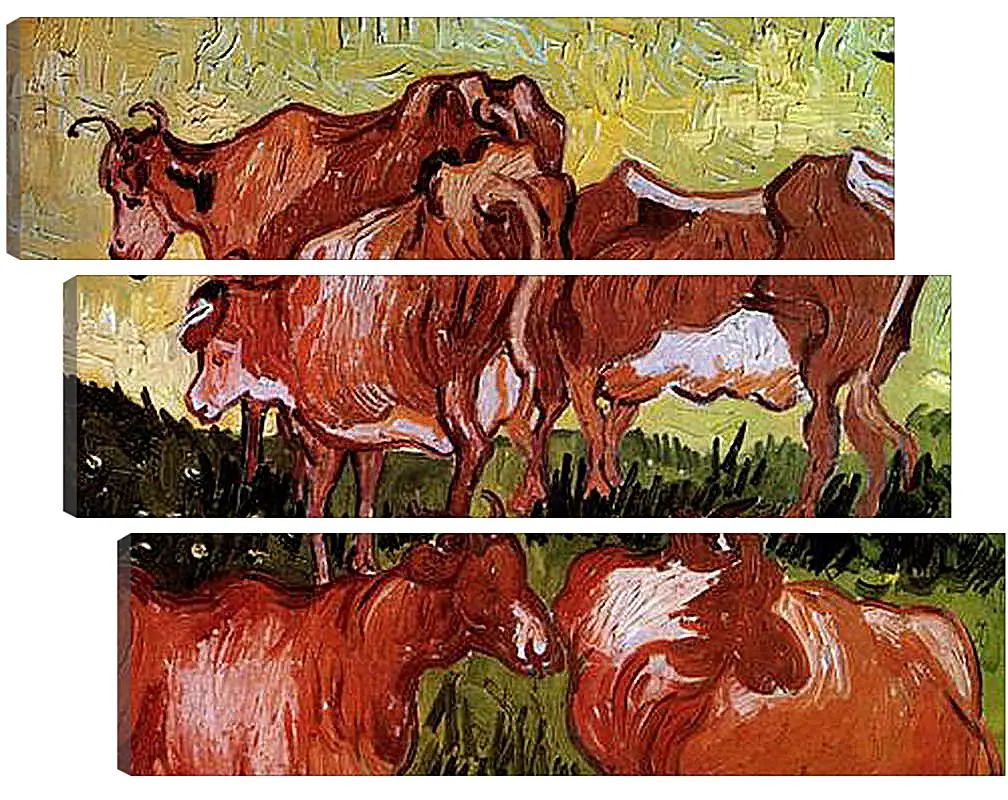 Модульная картина - Cows after Jordaens. Винсент Ван Гог