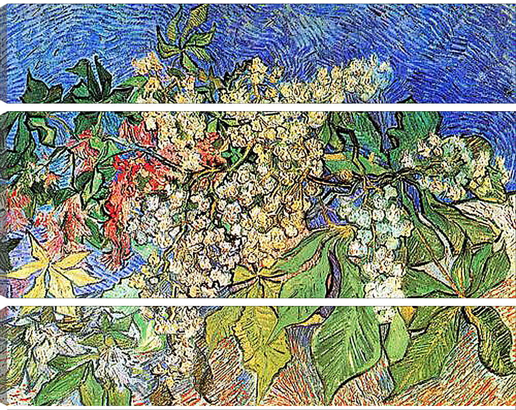 Модульная картина - Blossoming Chestnut Branches. Винсент Ван Гог