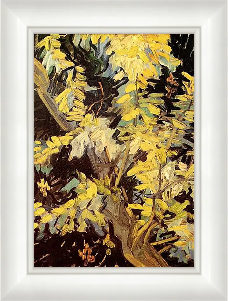 Картина в раме - Blossoming Acacia Branches. Винсент Ван Гог