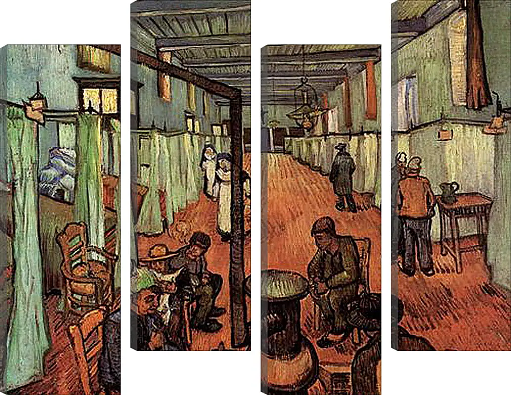 Модульная картина - Ward in the Hospital in Arles. Винсент Ван Гог