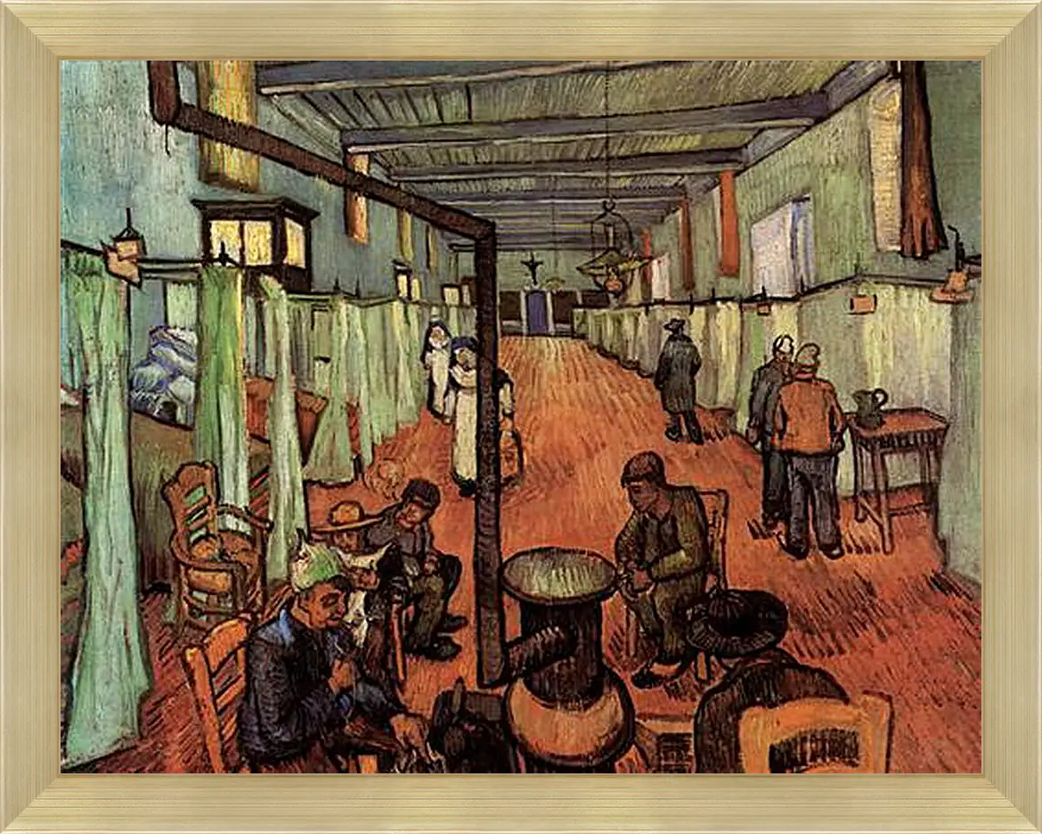 Картина в раме - Ward in the Hospital in Arles. Винсент Ван Гог