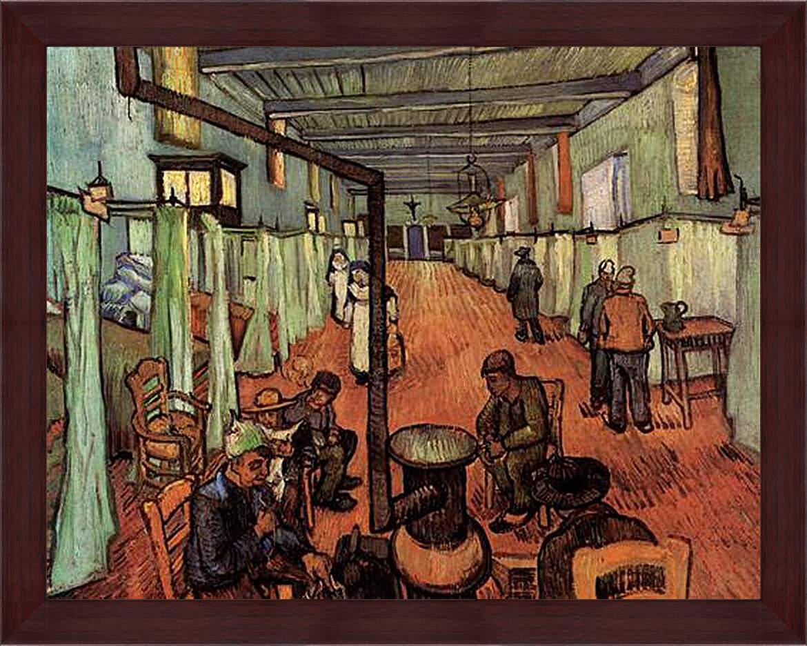 Картина в раме - Ward in the Hospital in Arles. Винсент Ван Гог