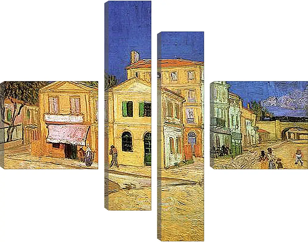 Модульная картина - Vincent s House in Arles The Yellow House. Винсент Ван Гог