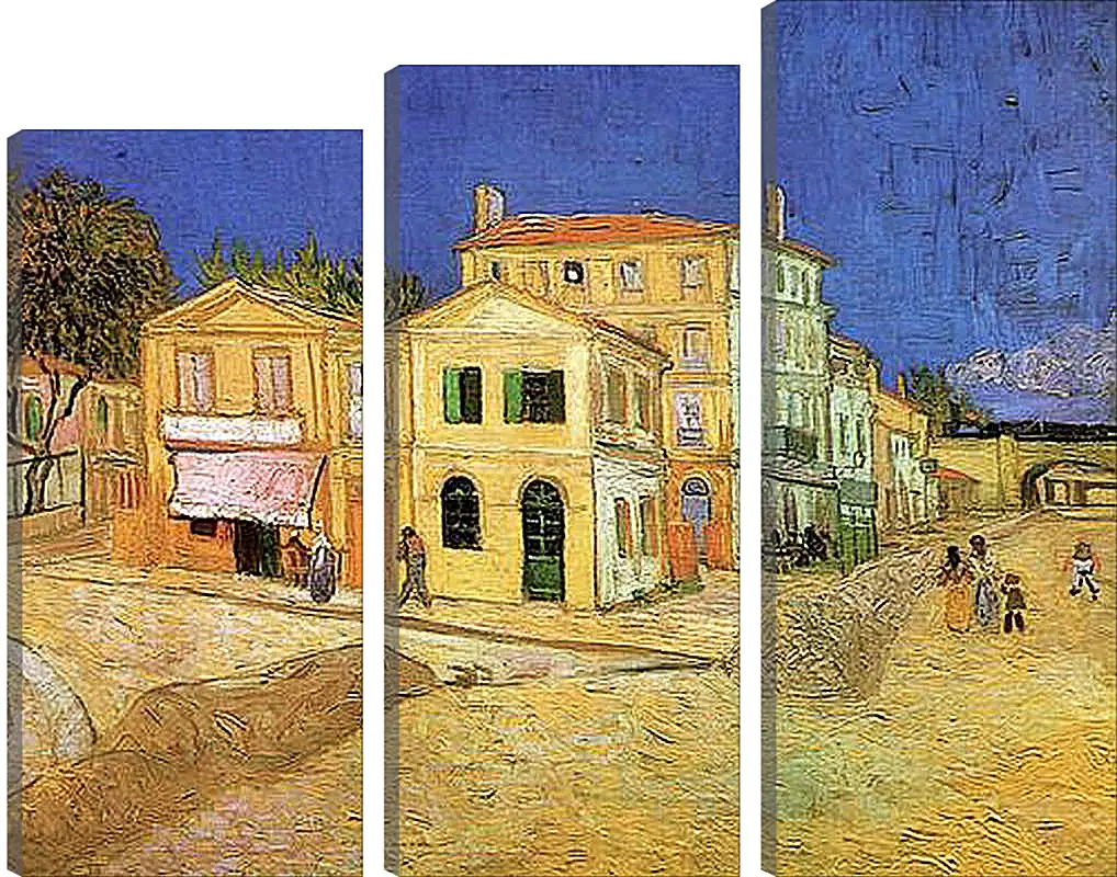 Модульная картина - Vincent s House in Arles The Yellow House. Винсент Ван Гог