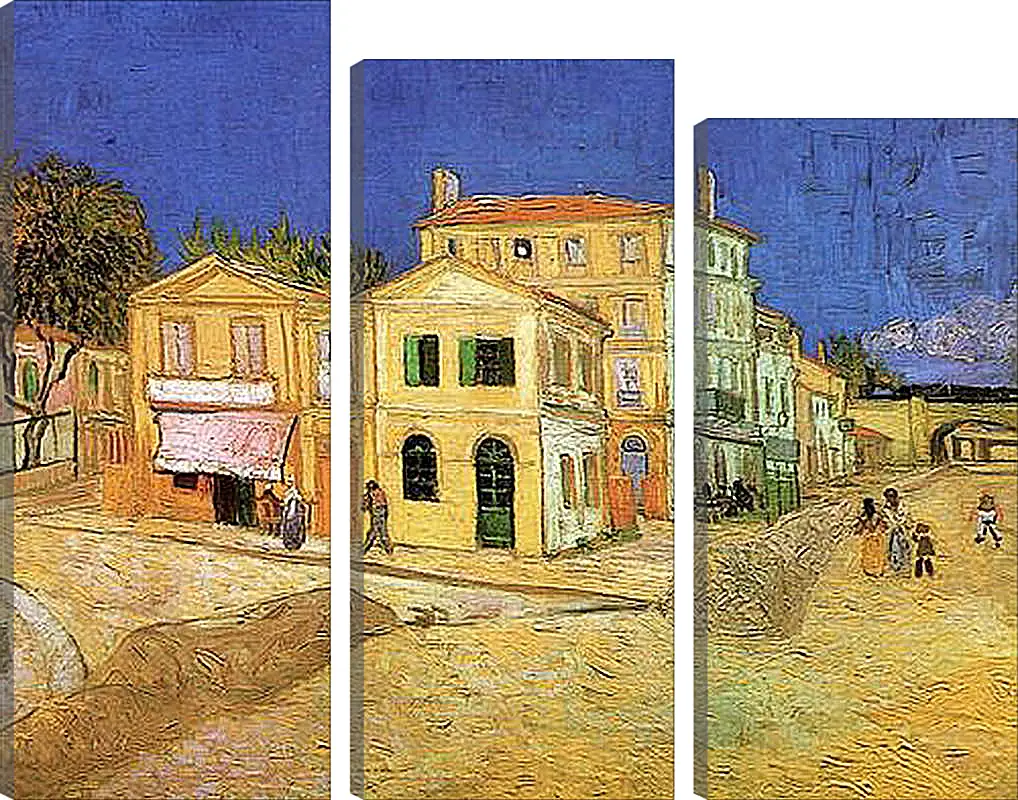 Модульная картина - Vincent s House in Arles The Yellow House. Винсент Ван Гог