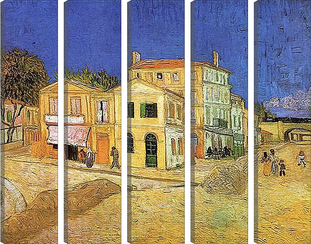 Модульная картина - Vincent s House in Arles The Yellow House. Винсент Ван Гог