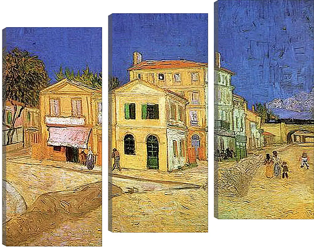 Модульная картина - Vincent s House in Arles The Yellow House. Винсент Ван Гог