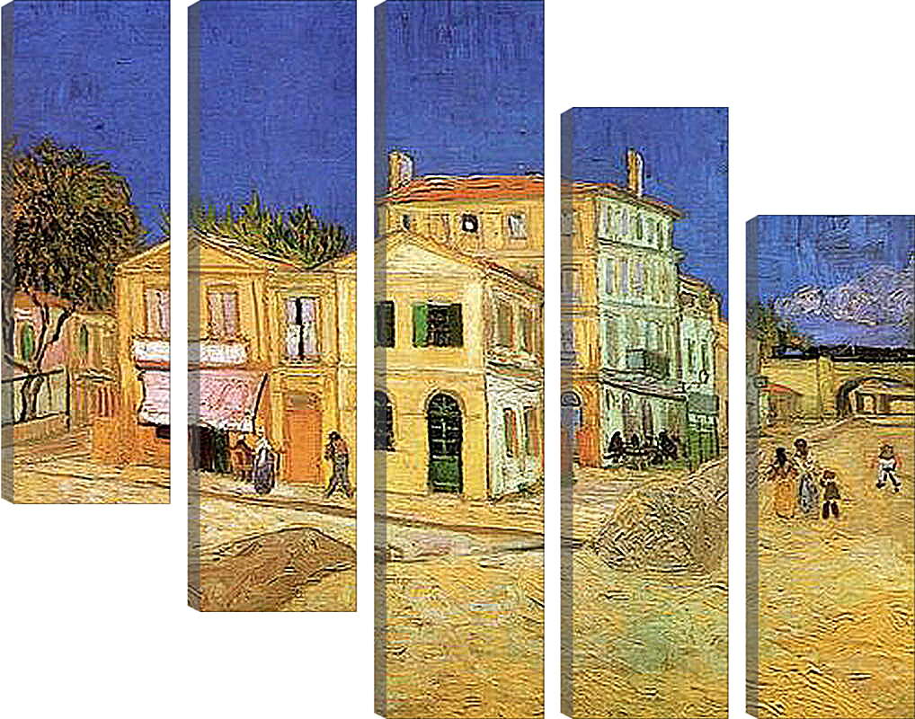 Модульная картина - Vincent s House in Arles The Yellow House. Винсент Ван Гог