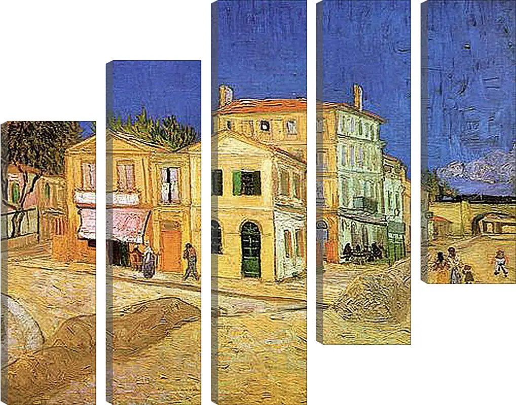 Модульная картина - Vincent s House in Arles The Yellow House. Винсент Ван Гог