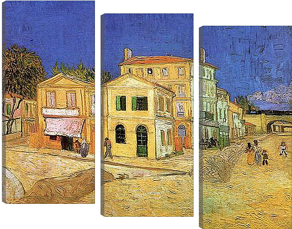 Модульная картина - Vincent s House in Arles The Yellow House. Винсент Ван Гог