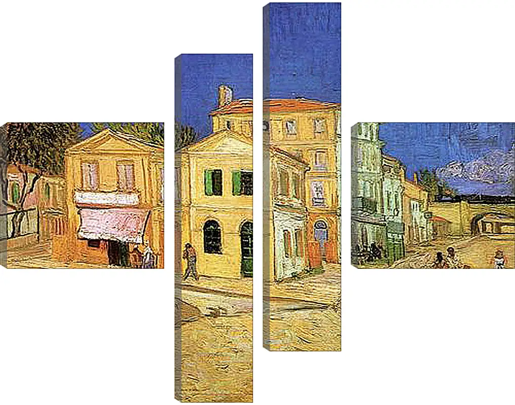 Модульная картина - Vincent s House in Arles The Yellow House. Винсент Ван Гог