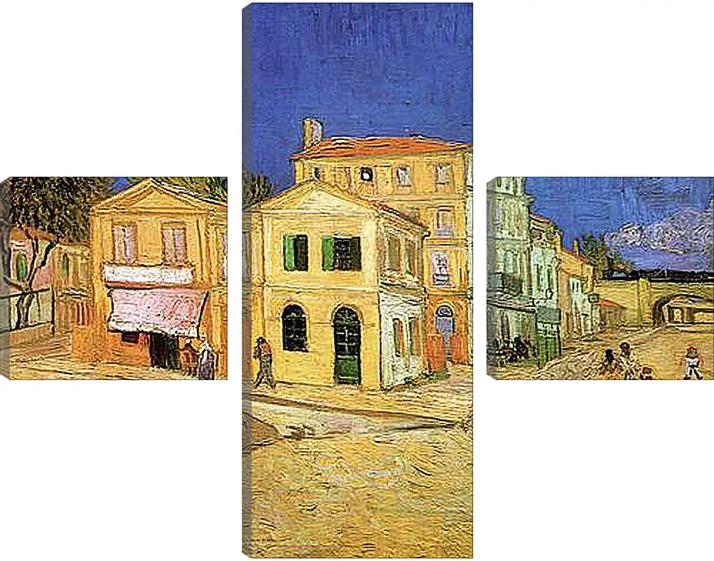 Модульная картина - Vincent s House in Arles The Yellow House. Винсент Ван Гог