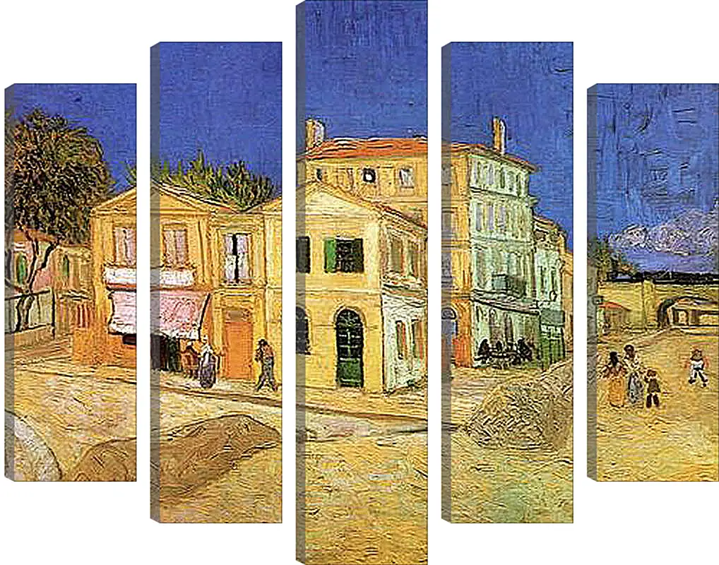 Модульная картина - Vincent s House in Arles The Yellow House. Винсент Ван Гог