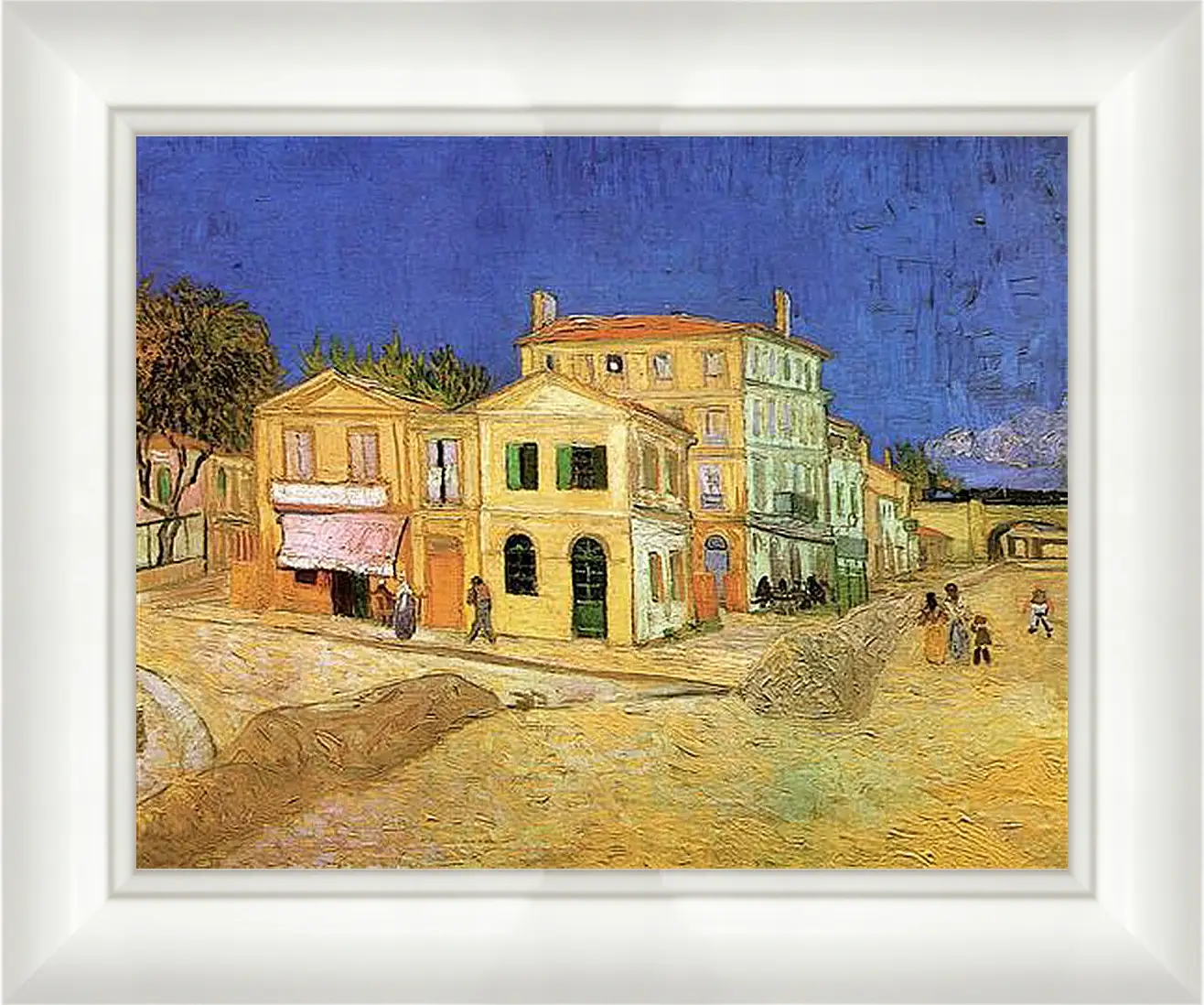 Картина в раме - Vincent s House in Arles The Yellow House. Винсент Ван Гог