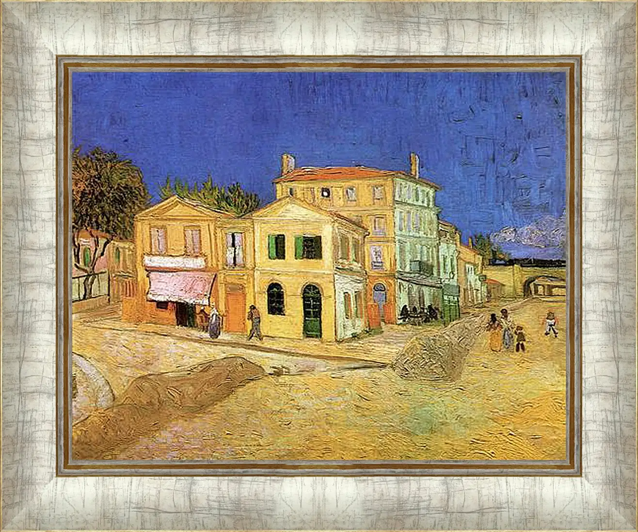 Картина в раме - Vincent s House in Arles The Yellow House. Винсент Ван Гог