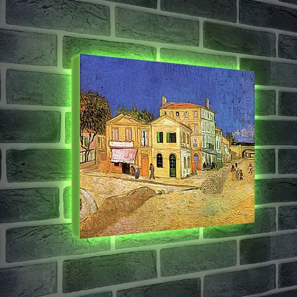 Лайтбокс световая панель - Vincent s House in Arles The Yellow House. Винсент Ван Гог