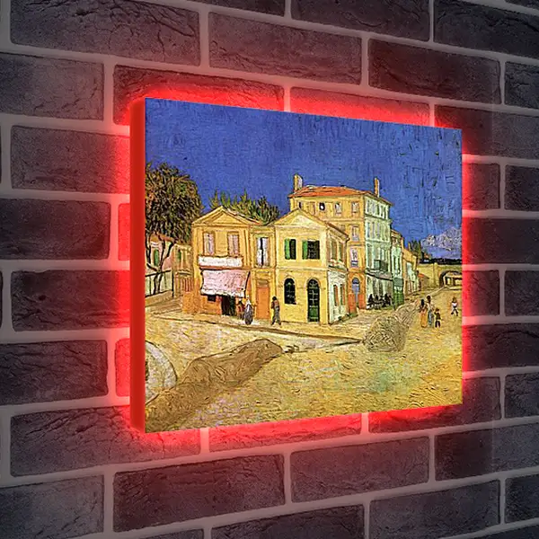 Лайтбокс световая панель - Vincent s House in Arles The Yellow House. Винсент Ван Гог