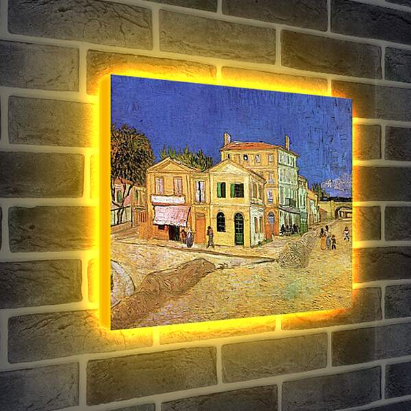 Лайтбокс световая панель - Vincent s House in Arles The Yellow House. Винсент Ван Гог