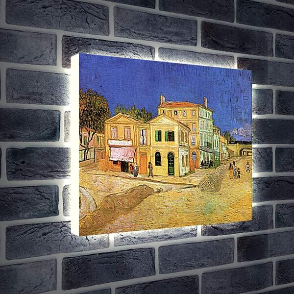 Лайтбокс световая панель - Vincent s House in Arles The Yellow House. Винсент Ван Гог