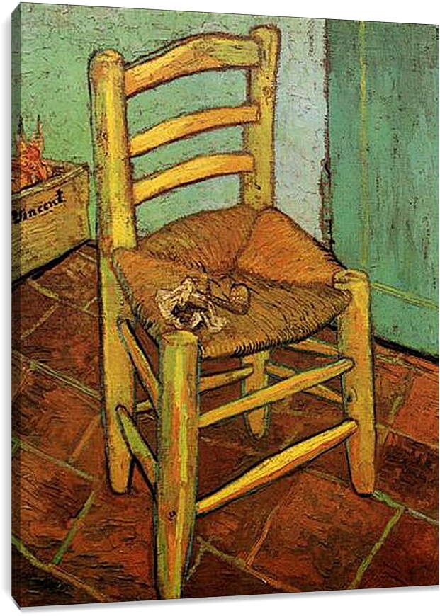 Постер и плакат - Vincent s Chair with His Pipe. Винсент Ван Гог