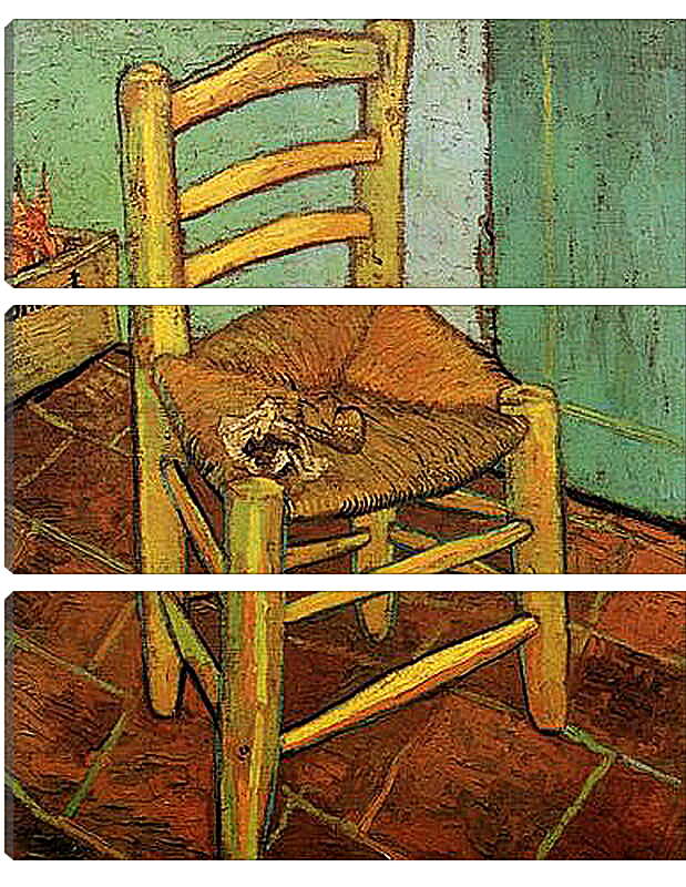 Модульная картина - Vincent s Chair with His Pipe. Винсент Ван Гог