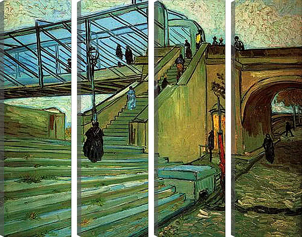 Модульная картина - The Trinquetaille Bridge. Винсент Ван Гог