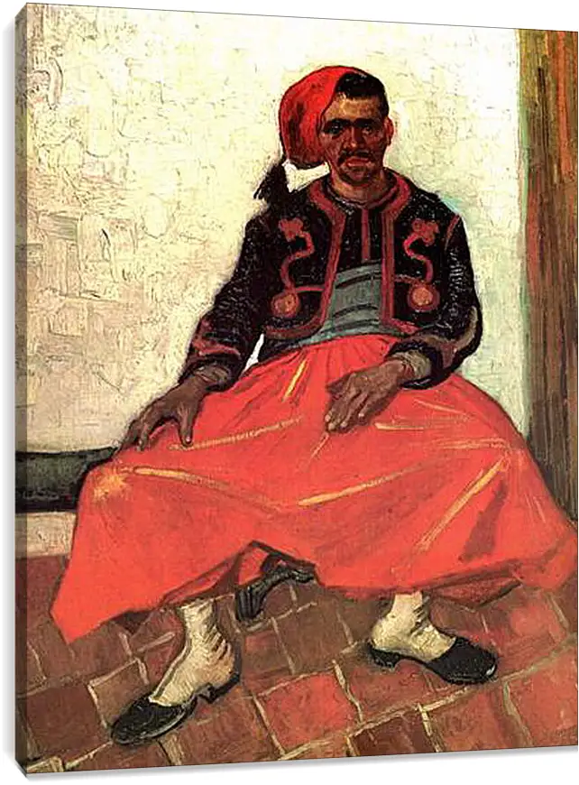 Постер и плакат - The Seated Zouave. Винсент Ван Гог