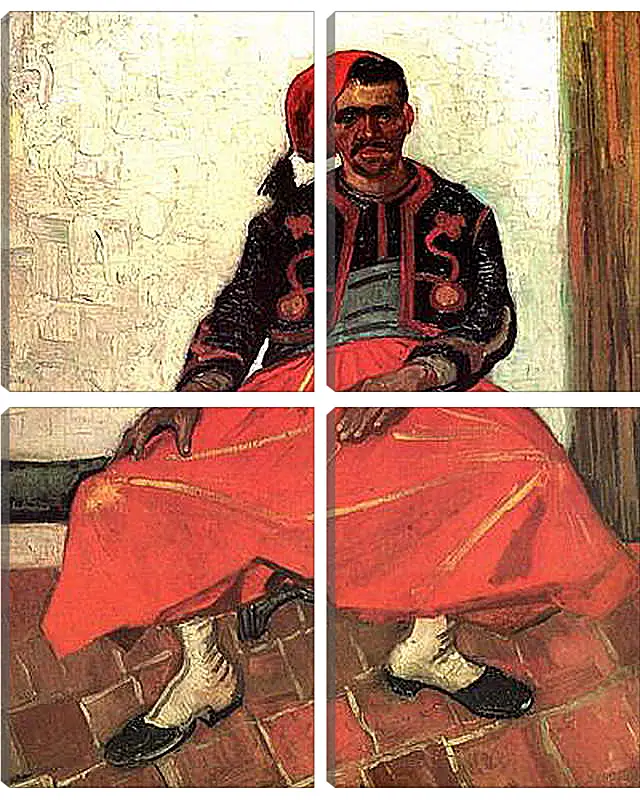 Модульная картина - The Seated Zouave. Винсент Ван Гог