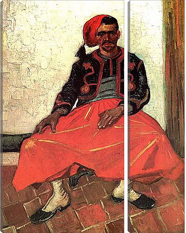 Модульная картина - The Seated Zouave. Винсент Ван Гог