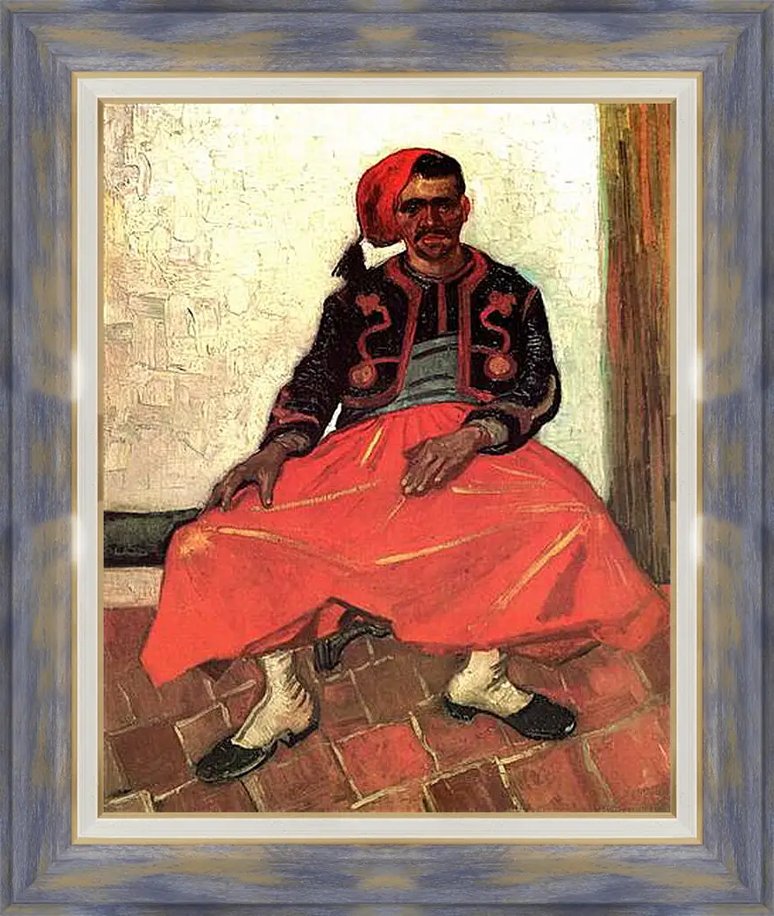 Картина в раме - The Seated Zouave. Винсент Ван Гог